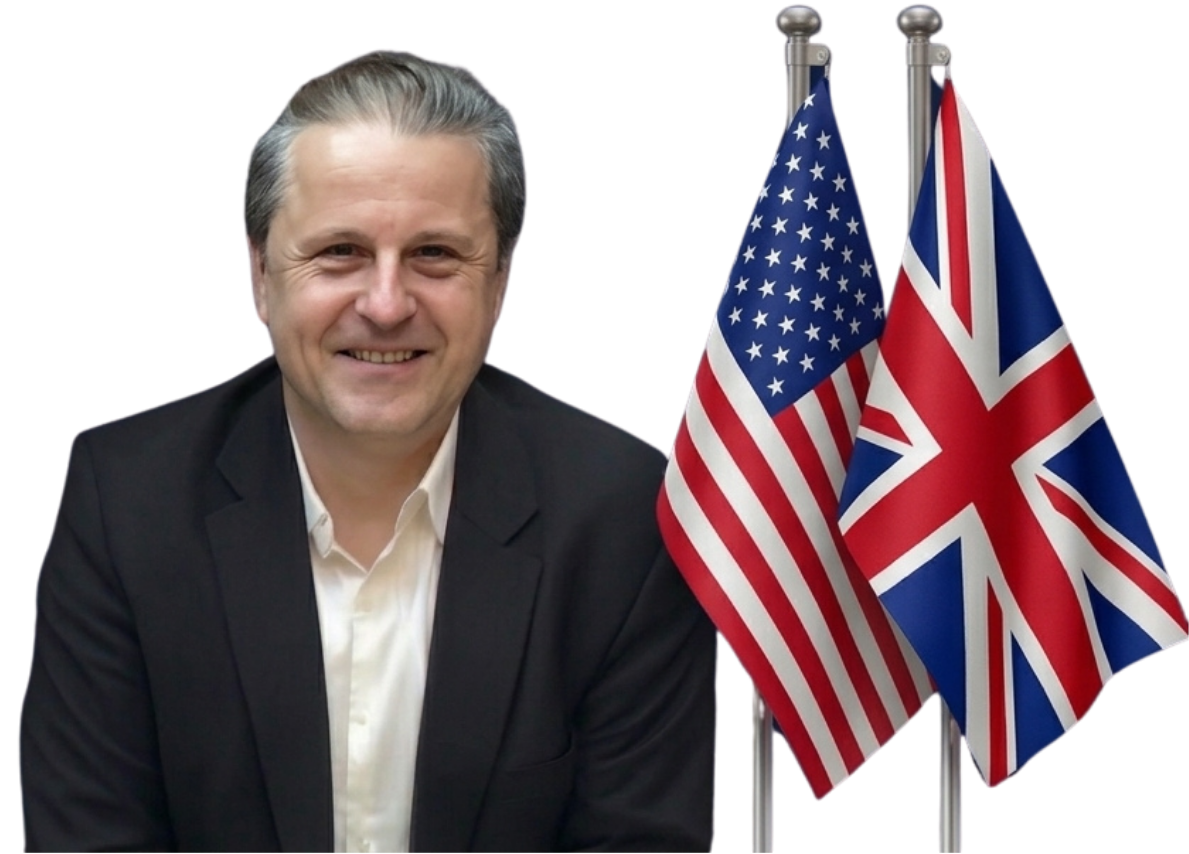 Flagi USA i UK – nauczanie angielskiego w Cambridge School of English